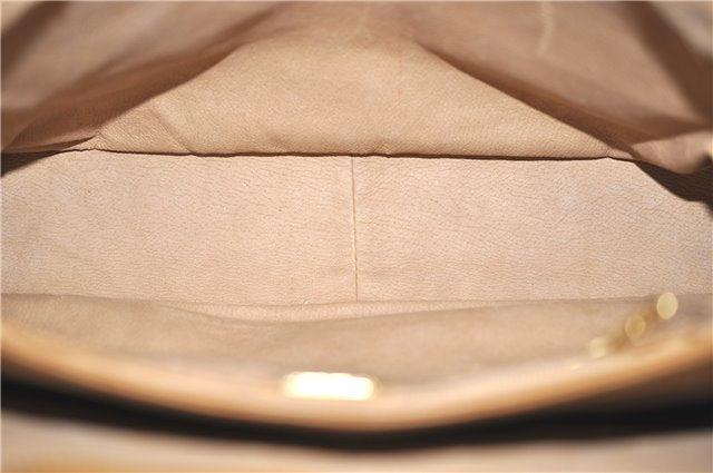 Authentic GUCCI Vintage Micro GG PVC Leather Shoulder Hand Bag Brown 1217G