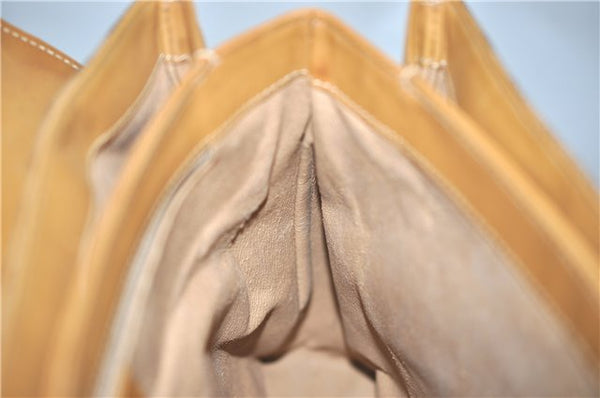 Authentic GUCCI Vintage Micro GG PVC Leather Shoulder Hand Bag Brown 1217G