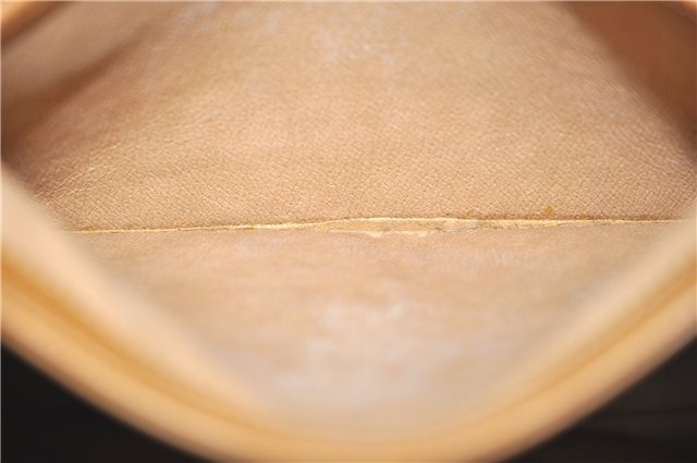 Authentic GUCCI Vintage Micro GG PVC Leather Shoulder Hand Bag Brown 1217G