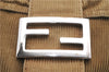 Authentic FENDI Mamma Baguette Shoulder Hand Bag Corduroy Beige 1218D