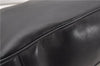 Authentic GUCCI Vintage Bamboo 2Way Shoulder Bag Leather 0012013 Black 1218G