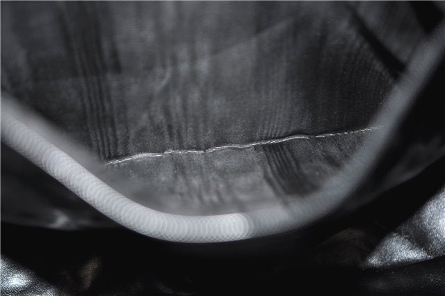 Authentic GUCCI Vintage Bamboo 2Way Shoulder Bag Leather 0012013 Black 1218G