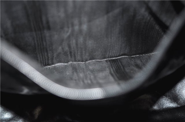 Authentic GUCCI Vintage Bamboo 2Way Shoulder Bag Leather 0012013 Black 1218G