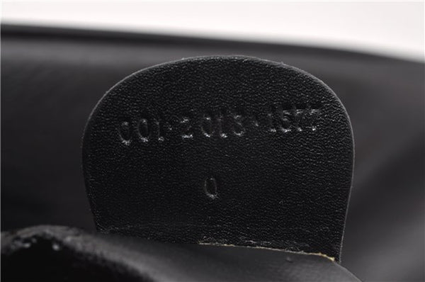 Authentic GUCCI Vintage Bamboo 2Way Shoulder Bag Leather 0012013 Black 1218G