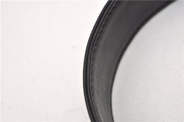 Authentic GUCCI Vintage Bamboo 2Way Shoulder Bag Leather 0012013 Black 1218G