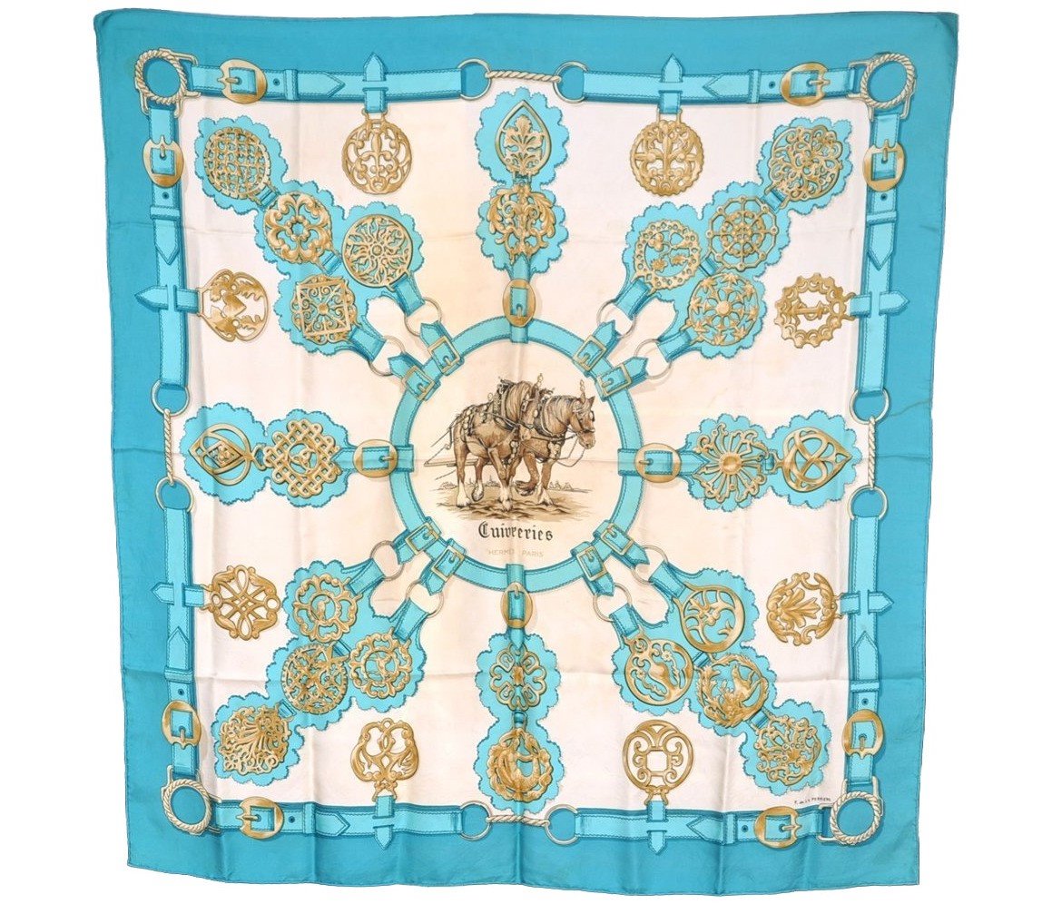 Authentic HERMES Carre 90 Scarf 