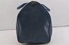 Authentic Louis Vuitton Epi Keepall 50 Boston Travel Bag Blue M42965 LV 1219I