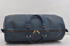 Authentic Louis Vuitton Epi Keepall 50 Boston Travel Bag Blue M42965 LV 1219I