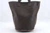 Authentic FENDI Selleria Hand Tote Bag Leather Brown 1220D