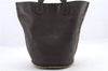 Authentic FENDI Selleria Hand Tote Bag Leather Brown 1220D