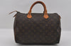 Authentic Louis Vuitton Monogram Speedy 30 Hand Boston Bag M41526 LV 1220I