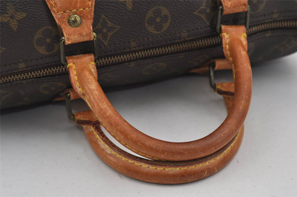 Authentic Louis Vuitton Monogram Speedy 30 Hand Boston Bag M41526 LV 1220I