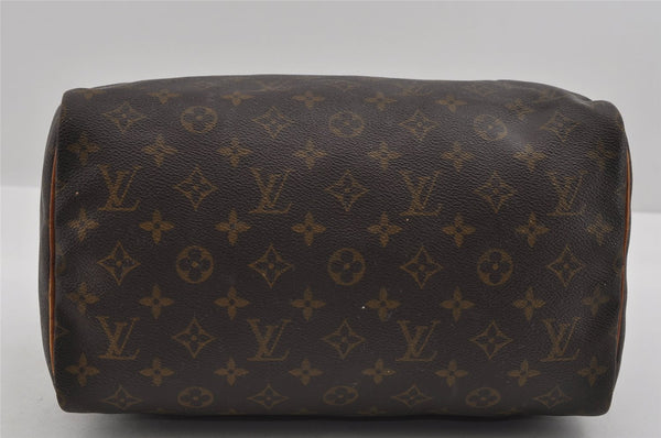 Authentic Louis Vuitton Monogram Speedy 30 Hand Boston Bag M41526 LV 1220I