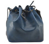 Authentic Louis Vuitton Epi Petit Noe Shoulder Drawstring Bag M44105 Blue 1221I