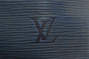 Authentic Louis Vuitton Epi Petit Noe Shoulder Drawstring Bag M44105 Blue 1221I