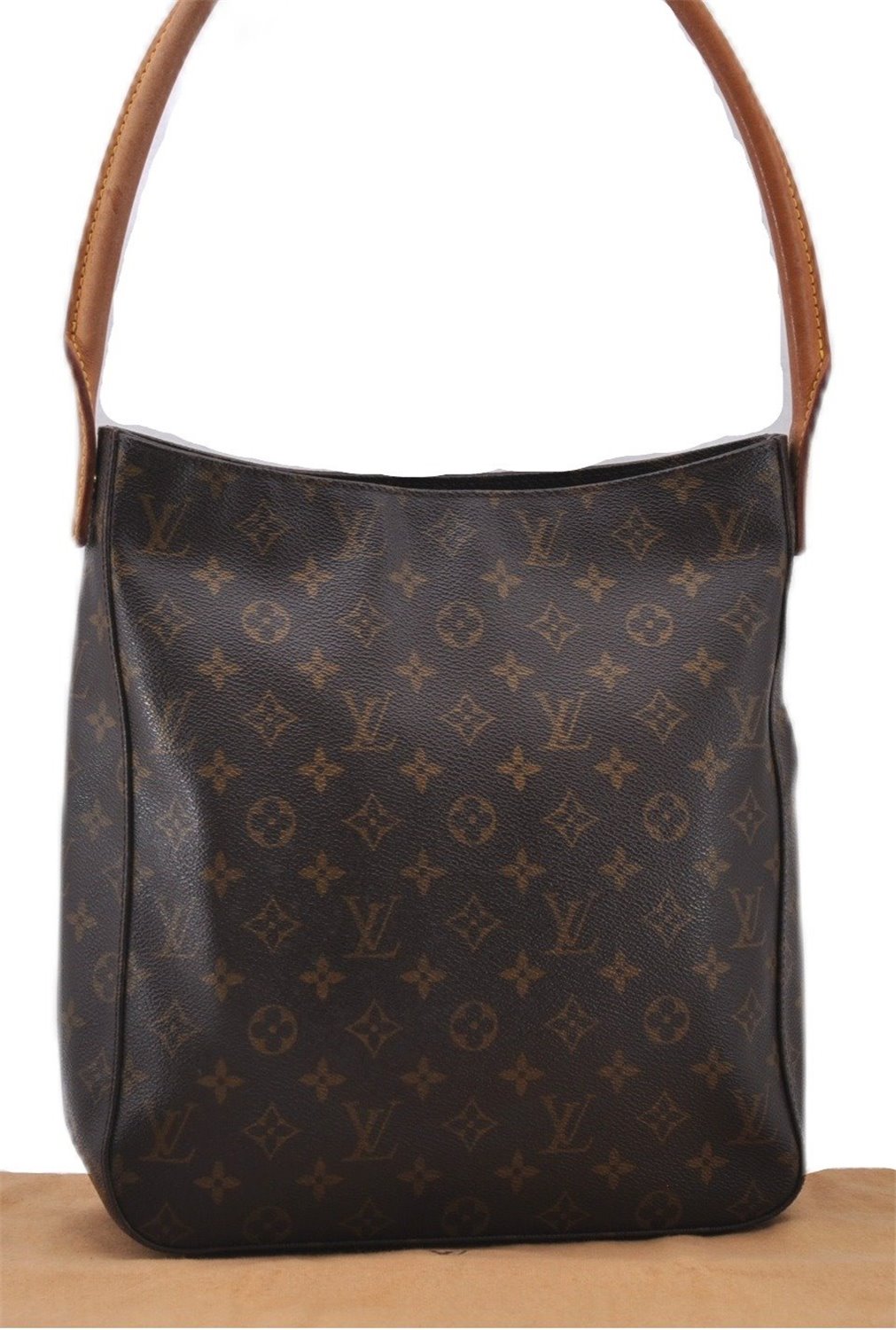 Authentic Louis Vuitton Monogram Looping GM Shoulder Bag M51145 LV 1222F