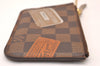 Auth Louis Vuitton Damier Label Collection Pochette Cles N63086 Coin Purse 1222I