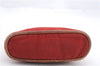 Authentic HERMES Bolide Pouch Purse MiniMini Canvas Leather Red 1223D