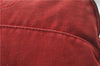 Authentic HERMES Bolide MM Pouch Purse Canvas Leather Red 1224D