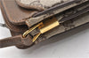 Authentic GUCCI Web Sherry Line Shoulder Cross Bag GG PVC Leather Brown 1224G