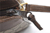 Authentic GUCCI Web Sherry Line Shoulder Cross Bag GG PVC Leather Brown 1224G