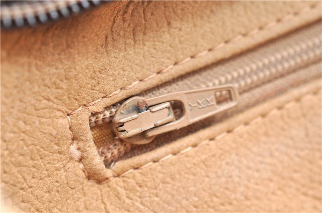 Authentic GUCCI Web Sherry Line Shoulder Cross Bag GG PVC Leather Brown 1224G