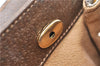 Authentic GUCCI Web Sherry Line Shoulder Cross Bag GG PVC Leather Brown 1224G