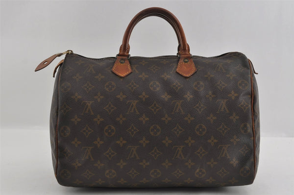 Authentic Louis Vuitton Monogram Speedy 35 Hand Boston Bag Old Model LV 1224I