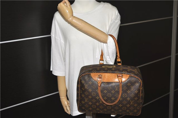 Authentic Louis Vuitton Monogram Deauville Hand Bag M47270 LV Junk 1225G