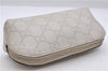 Authentic GUCCI Guccissima Leather Pouch Purse 141811 Ivory 1227D