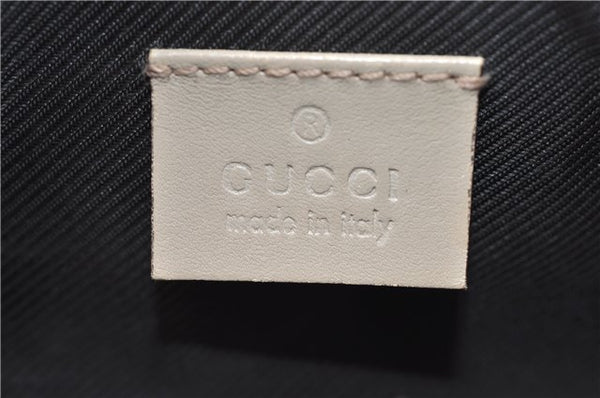 Authentic GUCCI Guccissima Leather Pouch Purse 141811 Ivory 1227D