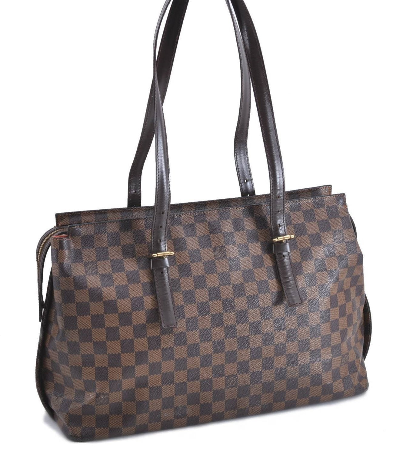 Authentic Louis Vuitton Damier Chelsea Shoulder Tote Bag N51119 LV 1228D