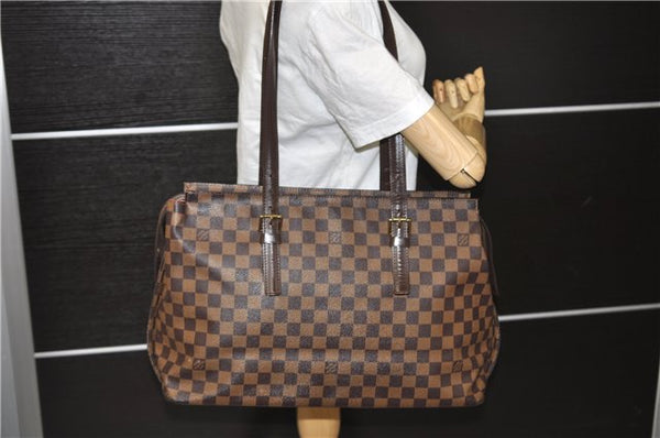 Authentic Louis Vuitton Damier Chelsea Shoulder Tote Bag N51119 LV 1228D