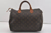 Authentic Louis Vuitton Monogram Speedy 30 Hand Boston Bag M41526 LV 1228I