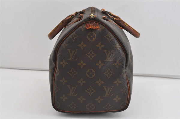 Authentic Louis Vuitton Monogram Speedy 30 Hand Boston Bag M41526 LV 1228I