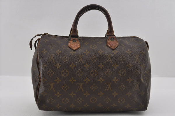 Authentic Louis Vuitton Monogram Speedy 30 Hand Boston Bag Old Model LV 1229I