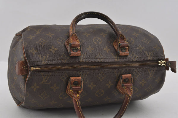 Authentic Louis Vuitton Monogram Speedy 30 Hand Boston Bag Old Model LV 1229I