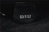 Authentic GUCCI Vintage Bamboo Backpack Purse Nylon Enamel Black 1230G