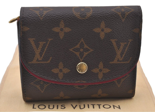 Auth Louis Vuitton Monogram Portefeuille Ariane Wallet M62036 Fuchsia LV 1230I