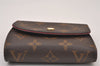 Auth Louis Vuitton Monogram Portefeuille Ariane Wallet M62036 Fuchsia LV 1230I