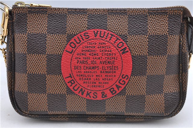 Auth Louis Vuitton Damier Mini Pochette Accessoires T&B Pouch N58011 LV 1231D