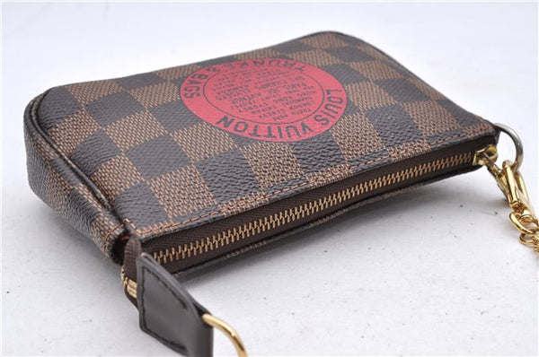 Auth Louis Vuitton Damier Mini Pochette Accessoires T&B Pouch N58011 LV 1231D