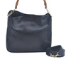 Authentic GUCCI Bamboo 2Way Shoulder Hand Bag Leather 0011638 Black 1231G