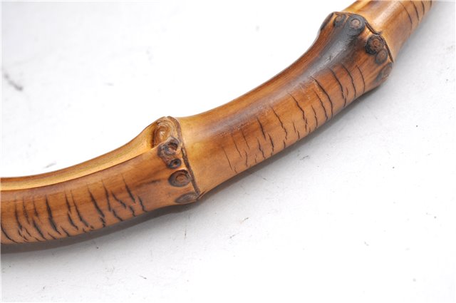 Authentic GUCCI Bamboo 2Way Shoulder Hand Bag Leather 0011638 Black 1231G