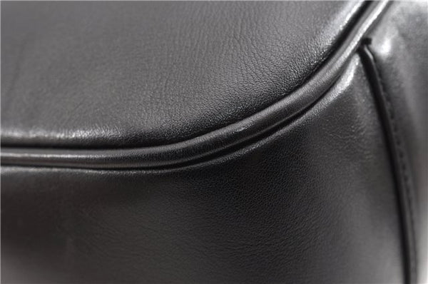 Authentic GUCCI Bamboo 2Way Shoulder Hand Bag Leather 0011638 Black 1231G