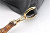 Authentic GUCCI Bamboo 2Way Shoulder Hand Bag Leather 0011638 Black 1231G