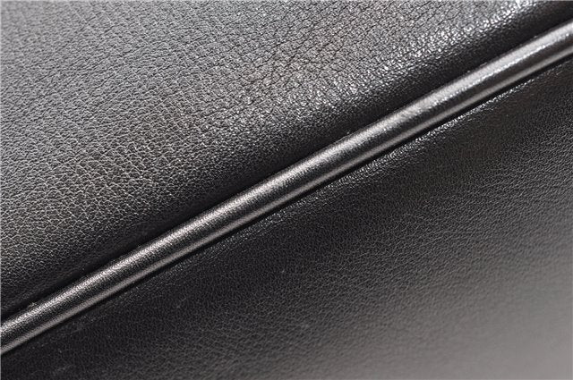 Authentic GUCCI Bamboo 2Way Shoulder Hand Bag Leather 0011638 Black 1231G