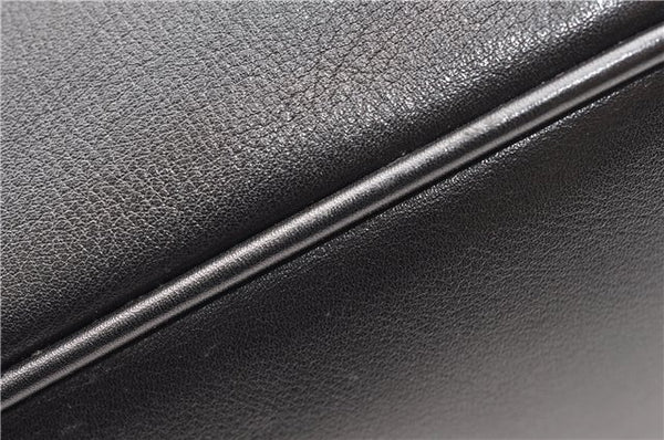 Authentic GUCCI Bamboo 2Way Shoulder Hand Bag Leather 0011638 Black 1231G