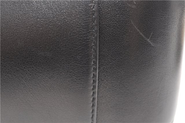 Authentic GUCCI Bamboo 2Way Shoulder Hand Bag Leather 0011638 Black 1231G