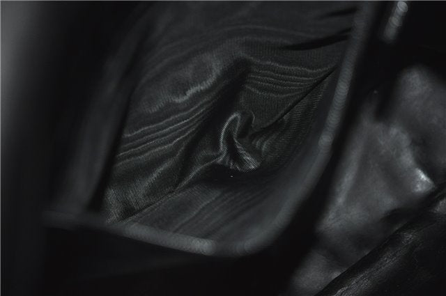 Authentic GUCCI Bamboo 2Way Shoulder Hand Bag Leather 0011638 Black 1231G